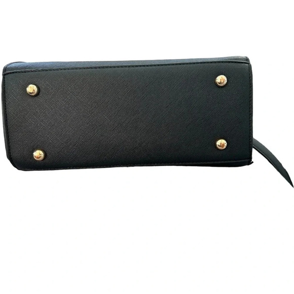 Dune London Women's Black Textured Purse e/ Top Handle and Adjustable Strap - Picture 6 of 11